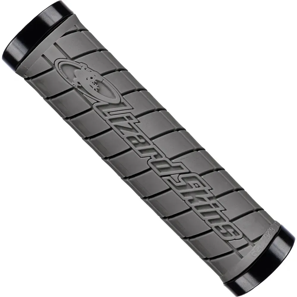 uPRISE Bikes Lizard Skins Logo Dual Clamp Lock on MTB Grips - Graphite - Medium | Price match, 365 day return s, 18-Month Warranty, Finance Available & Free UK Delivery